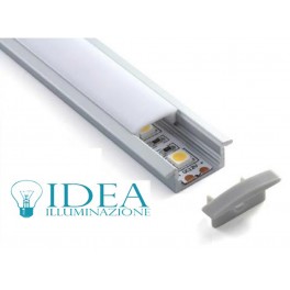 Profilo Led SMD in Alluminio rigido 1mt. 6500K 12V