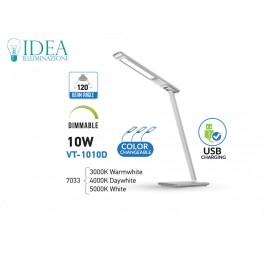 Lume da tavola 10w Led 3 in 1 Dimmerabile V- Tac